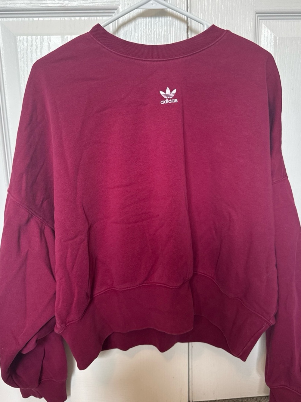 adidas Women's Burgundy Crewneck Sweatshirt